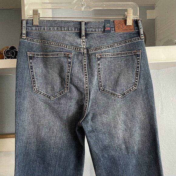 Johnny Was The Cropped Skinny Ankle Denim Jeans Raw Step Hem - Picture 7 of 11